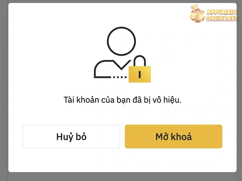 Khóa tài khoản đối với người chơi vi phạm các điều khoản