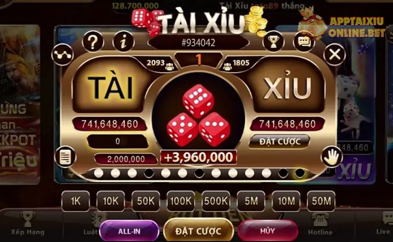 Thiết kế, xây dựng giao diện cho game tài xỉu