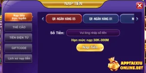 Hướng dẫn các bước nạp tiền tài xỉu online an toàn