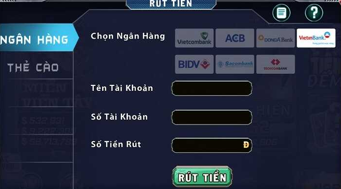 Rút tiền B52CLUB