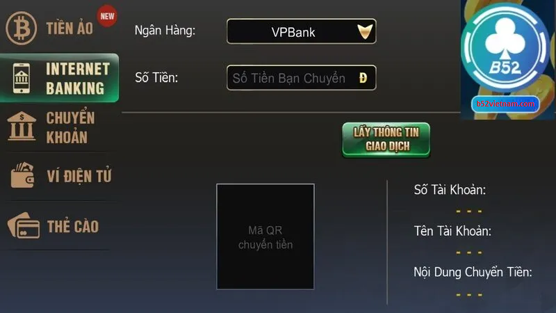 Rút tiền B52 CLUB